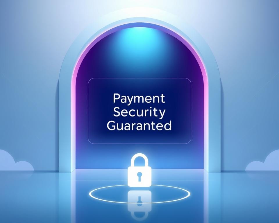 A serene and modern payment security gateway, with a sleek and intuitive user interface. The foreground features a stylized lock icon symbolizing the secure nature of the streaming service, with a calming gradient backdrop. The middle ground showcases a minimalist, yet elegant layout highlighting the "Payment Security Guaranteed" message, conveying a sense of trust and reliability. The background subtly incorporates abstract geometric patterns and soft lighting, creating an overall atmosphere of sophistication and digital safety. The composition and color palette evoke a premium, high-end digital service experience. A serene and modern payment security gateway, with a sleek and intuitive user interface. The foreground features a stylized lock icon symbolizing the secure nature of the streaming service, with a calming gradient backdrop. The middle ground showcases a minimalist, yet elegant layout highlighting the "Payment Security Guaranteed" message, conveying a sense of trust and reliability. The background subtly incorporates abstract geometric patterns and soft lighting, creating an overall atmosphere of sophistication and digital safety. The composition and color palette evoke a premium, high-end digital service experience.