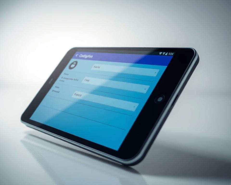 A sleek and modern Android device, its screen displaying the configuration interface of the IPTV application "Dev IPTV Pro". The user interface is intuitively designed, with clearly labeled settings and options for customizing the app's behavior. The device is captured in a well-lit environment, with a subtle gradient background that complements the application's color scheme. The camera angle showcases the device's display at a slight angle, providing a dynamic and engaging perspective. The overall scene conveys a sense of professionalism and technical sophistication, suitable for illustrating the "Installation and Configuration" section of the article. A sleek and modern Android device, its screen displaying the configuration interface of the IPTV application "Dev IPTV Pro". The user interface is intuitively designed, with clearly labeled settings and options for customizing the app's behavior. The device is captured in a well-lit environment, with a subtle gradient background that complements the application's color scheme. The camera angle showcases the device's display at a slight angle, providing a dynamic and engaging perspective. The overall scene conveys a sense of professionalism and technical sophistication, suitable for illustrating the "Installation and Configuration" section of the article.