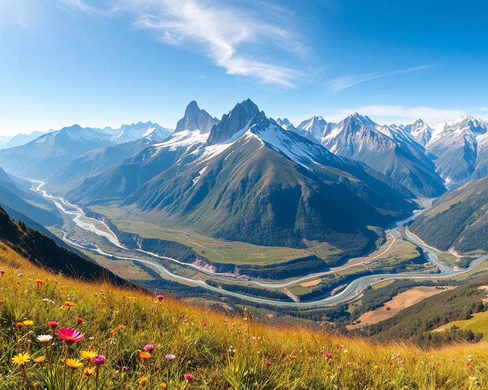A breathtaking panorama of the stunning Georgian landscape, captured in vivid detail. In the foreground, a lush meadow of vibrant wildflowers sways gently in the soft breeze. Towering, snow-capped mountains rise majestically in the middle ground, their rugged peaks piercing the azure sky. Winding rivers and streams cut through the valleys, their crystal-clear waters reflecting the picturesque surroundings. Bathed in warm, golden light, the scene exudes a sense of tranquility and timeless beauty. The image is framed by a wide-angle lens, creating a sense of depth and immersion. The overall mood is one of serene, untamed nature, perfectly capturing the essence of the exclusive Georgian television channels. A breathtaking panorama of the stunning Georgian landscape, captured in vivid detail. In the foreground, a lush meadow of vibrant wildflowers sways gently in the soft breeze. Towering, snow-capped mountains rise majestically in the middle ground, their rugged peaks piercing the azure sky. Winding rivers and streams cut through the valleys, their crystal-clear waters reflecting the picturesque surroundings. Bathed in warm, golden light, the scene exudes a sense of tranquility and timeless beauty. The image is framed by a wide-angle lens, creating a sense of depth and immersion. The overall mood is one of serene, untamed nature, perfectly capturing the essence of the exclusive Georgian television channels.