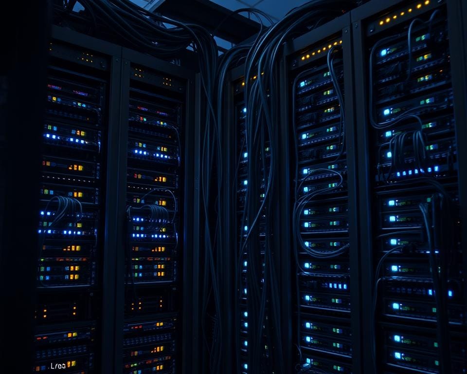 A high-performance server rack in a dimly lit data center, illuminated by the soft glow of blinking LED indicator lights. The servers stand tall, their sleek metallic frames housing powerful processors and network cards, ready to handle the demands of streaming media. Intricate cable management systems snake between the units, creating a visually captivating pattern. The environment exudes a sense of technical sophistication and reliable performance, perfectly capturing the essence of "Qualité de Service et Performance" for a premium IPTV service. A high-performance server rack in a dimly lit data center, illuminated by the soft glow of blinking LED indicator lights. The servers stand tall, their sleek metallic frames housing powerful processors and network cards, ready to handle the demands of streaming media. Intricate cable management systems snake between the units, creating a visually captivating pattern. The environment exudes a sense of technical sophistication and reliable performance, perfectly capturing the essence of "Qualité de Service et Performance" for a premium IPTV service.