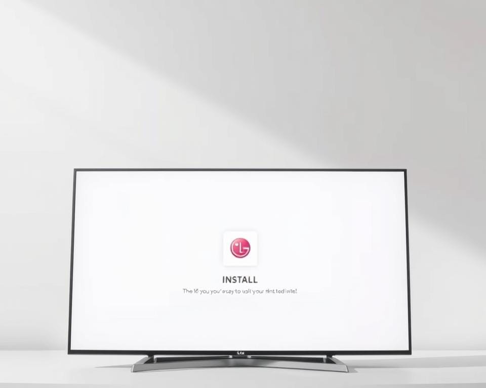 A minimalist and clean application interface for LG WebOS television, showcasing the installation process. The foreground features a large display screen with a centered application icon and clean lines, suggesting a sleek and modern design. The background has a soft, blurred gradient in complementary shades, providing a subtle yet elegant backdrop. The lighting is diffused and natural, creating a sense of depth and dimension. The camera angle is slightly elevated, giving an optimal view of the interface. The overall mood is one of simplicity, professionalism, and technological sophistication, reflecting the user-friendly nature of the WebOS platform. A minimalist and clean application interface for LG WebOS television, showcasing the installation process. The foreground features a large display screen with a centered application icon and clean lines, suggesting a sleek and modern design. The background has a soft, blurred gradient in complementary shades, providing a subtle yet elegant backdrop. The lighting is diffused and natural, creating a sense of depth and dimension. The camera angle is slightly elevated, giving an optimal view of the interface. The overall mood is one of simplicity, professionalism, and technological sophistication, reflecting the user-friendly nature of the WebOS platform.