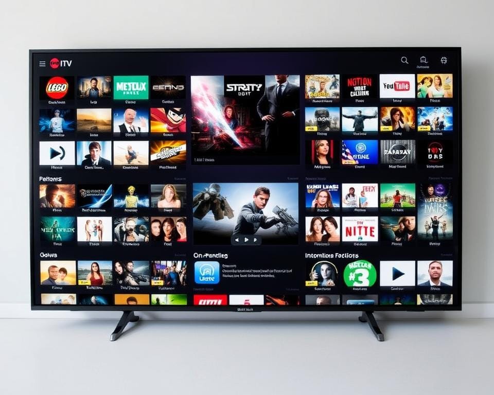 A neatly organized grid displaying a variety of IPTV content options, from live TV channels to on-demand movies and shows. The foreground features vibrant thumbnail icons representing different genres and categories, arranged in a visually appealing layout. The middle ground showcases larger preview windows highlighting specific content, while the background maintains a subtle, clean design to keep the focus on the content. The lighting is soft and even, creating a polished, professional look. The overall mood is one of excitement and anticipation, inviting the viewer to explore the available subscription options. A neatly organized grid displaying a variety of IPTV content options, from live TV channels to on-demand movies and shows. The foreground features vibrant thumbnail icons representing different genres and categories, arranged in a visually appealing layout. The middle ground showcases larger preview windows highlighting specific content, while the background maintains a subtle, clean design to keep the focus on the content. The lighting is soft and even, creating a polished, professional look. The overall mood is one of excitement and anticipation, inviting the viewer to explore the available subscription options.