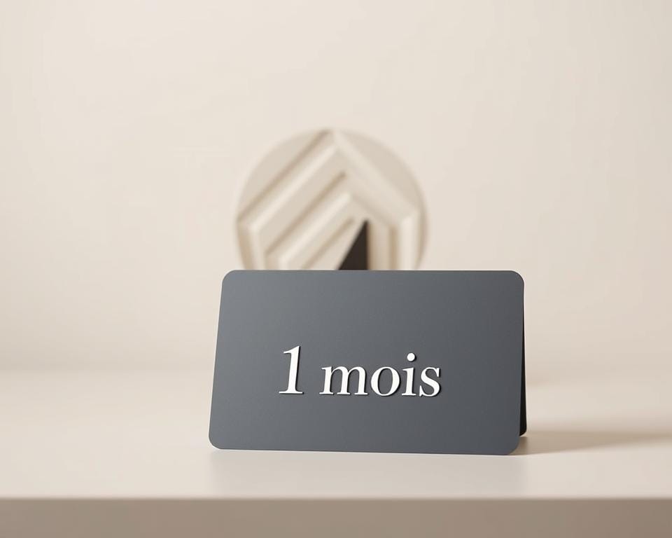 A sleek and modern IPTV subscription card set against a soft, minimalist background. In the foreground, the card features a prominent "1 mois" (1 month) label in a bold, elegant font, conveying the temporary nature of the offer. The card is rendered in a clean, muted color palette, perhaps in shades of gray or navy, with subtle metallic or embossed accents to suggest a premium feel. The middle ground showcases a sophisticated, abstract graphic element, such as a series of geometric shapes or a minimalist pattern, adding visual interest and depth to the composition. The background is a simple, uncluttered setting, perhaps a soft gradient or a plain color, allowing the subscription card to take center stage. The overall mood is one of sophistication, simplicity, and modern elegance, reflecting the contemporary nature of the IPTV service. A sleek and modern IPTV subscription card set against a soft, minimalist background. In the foreground, the card features a prominent "1 mois" (1 month) label in a bold, elegant font, conveying the temporary nature of the offer. The card is rendered in a clean, muted color palette, perhaps in shades of gray or navy, with subtle metallic or embossed accents to suggest a premium feel. The middle ground showcases a sophisticated, abstract graphic element, such as a series of geometric shapes or a minimalist pattern, adding visual interest and depth to the composition. The background is a simple, uncluttered setting, perhaps a soft gradient or a plain color, allowing the subscription card to take center stage. The overall mood is one of sophistication, simplicity, and modern elegance, reflecting the contemporary nature of the IPTV service.