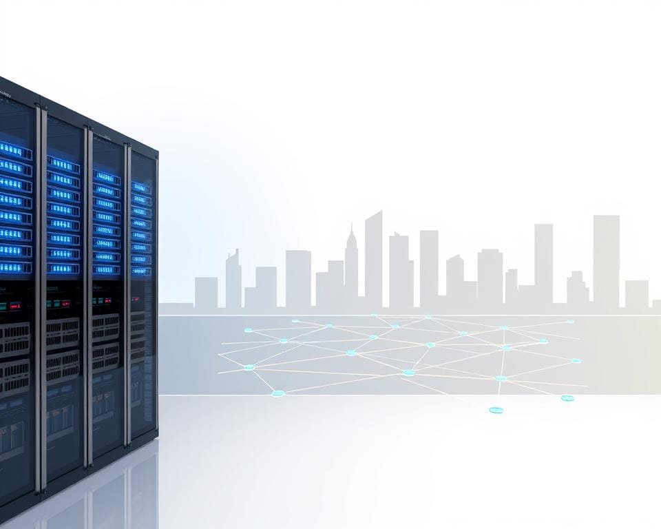 An architectural diagram depicting a high-performance streaming infrastructure, with clean lines and a modern aesthetic. In the foreground, a sleek server rack hosting state-of-the-art network equipment, its blue indicator lights pulsing rhythmically. In the middle ground, a series of interconnected nodes representing a distributed content delivery network, their data flows visualized as vibrant, undulating lines. In the background, a minimalist cityscape with towering skyscrapers and a starry night sky, symbolizing the global scale of the system. The lighting is crisp and directional, casting dramatic shadows and highlighting the technical details. The overall composition conveys a sense of efficiency, reliability, and cutting-edge technology. An architectural diagram depicting a high-performance streaming infrastructure, with clean lines and a modern aesthetic. In the foreground, a sleek server rack hosting state-of-the-art network equipment, its blue indicator lights pulsing rhythmically. In the middle ground, a series of interconnected nodes representing a distributed content delivery network, their data flows visualized as vibrant, undulating lines. In the background, a minimalist cityscape with towering skyscrapers and a starry night sky, symbolizing the global scale of the system. The lighting is crisp and directional, casting dramatic shadows and highlighting the technical details. The overall composition conveys a sense of efficiency, reliability, and cutting-edge technology.